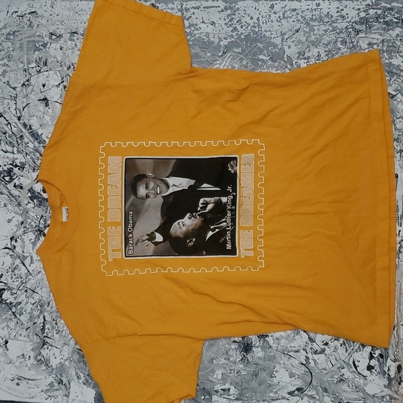 Barack Obama Martin Luther King Jr Dream mens vintage graphic tee - Picture 1 of 9